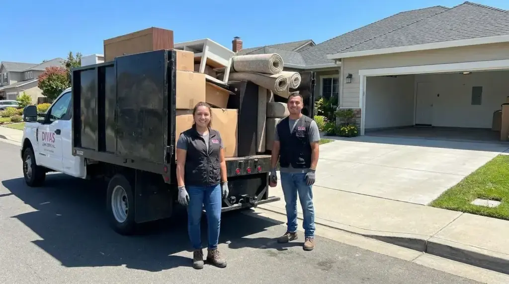 customer jobsite proof by Divas Junk Removal