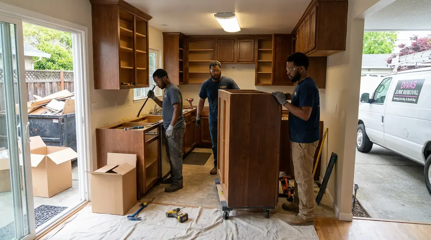 Kitchen project featuring cabinet updates and clean surfaces.