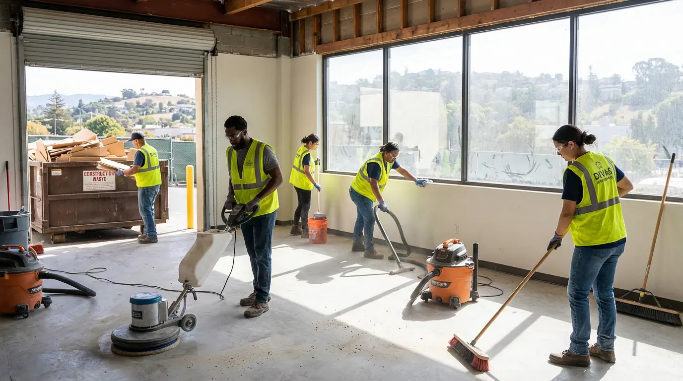 A post-renovation site freshly cleaned and prepared.