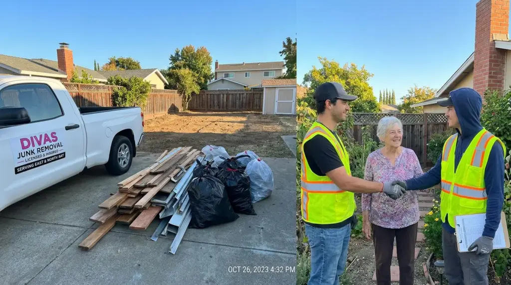 completed service proof by Divas Junk Removal